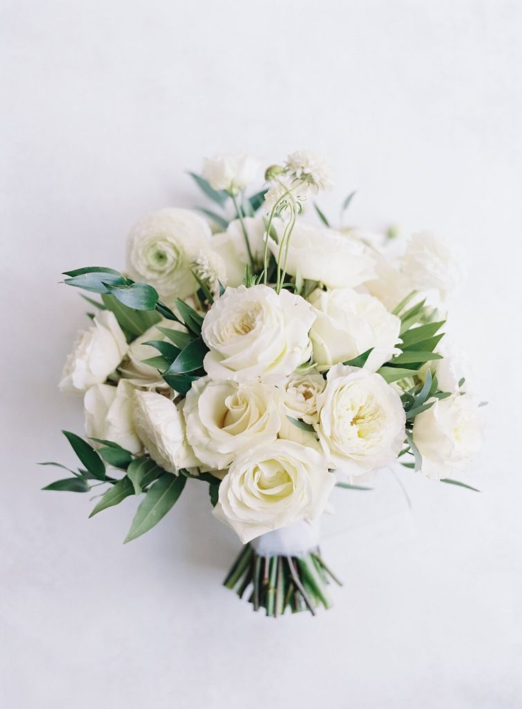 White bridal bouquet by Simply by Tamara Nicole - Jacqueline Benét Photography