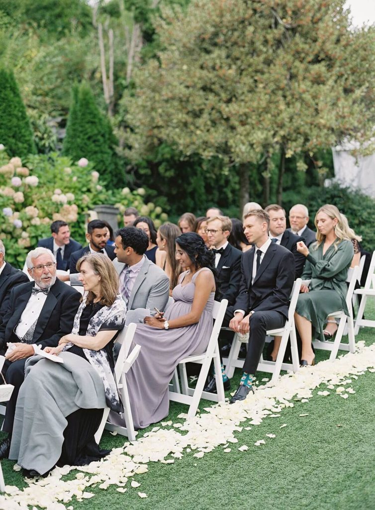 Guests at ceremony at Admirals House wedding - Jacqueline Benét Photography