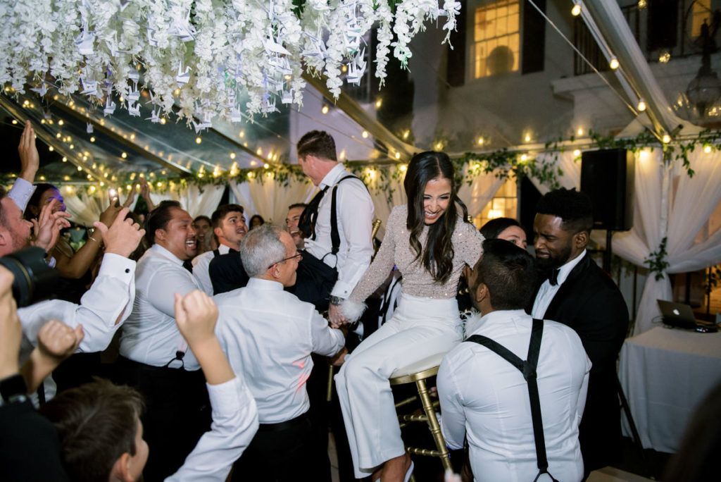 Bride and Groom dance the Horah at Admirals House wedding - Jacqueline Benét Photography