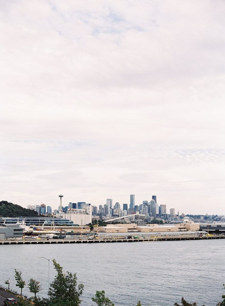 View of Seattle from Admirals House  Wedding- Jacqueline Benét Photography