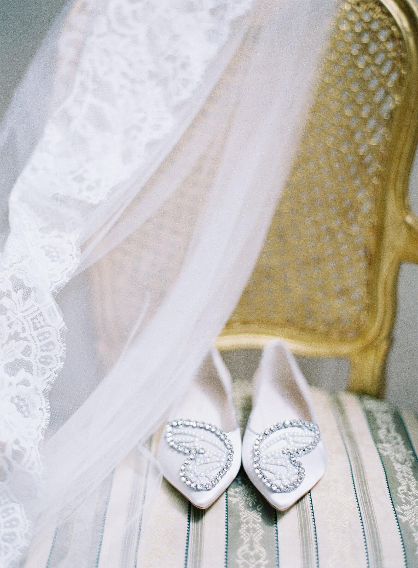 butterfly flats for bridal wedding day - Jacqueline Benét Photography