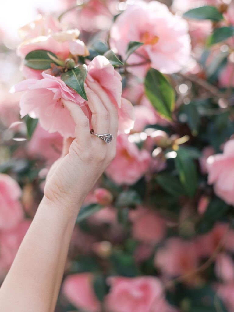 Spring Engagement Session in Skagit Valley, WA | Christianson's Nursery | Jacqueline Benét Photography