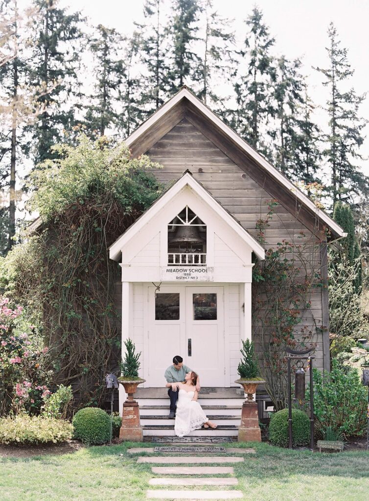 Spring Engagement Session in Skagit Valley, WA | Christianson's Nursery | Jacqueline Benét Photography