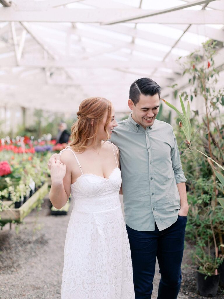 Spring Engagement Session in Skagit Valley, WA | Christianson's Nursery | Jacqueline Benét Photography